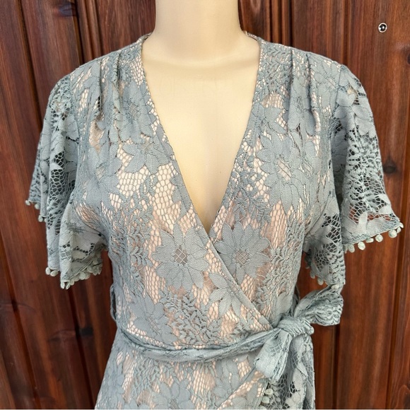 Selfie Leslie Sage Faux Wrap Dress - Picture 7 of 10